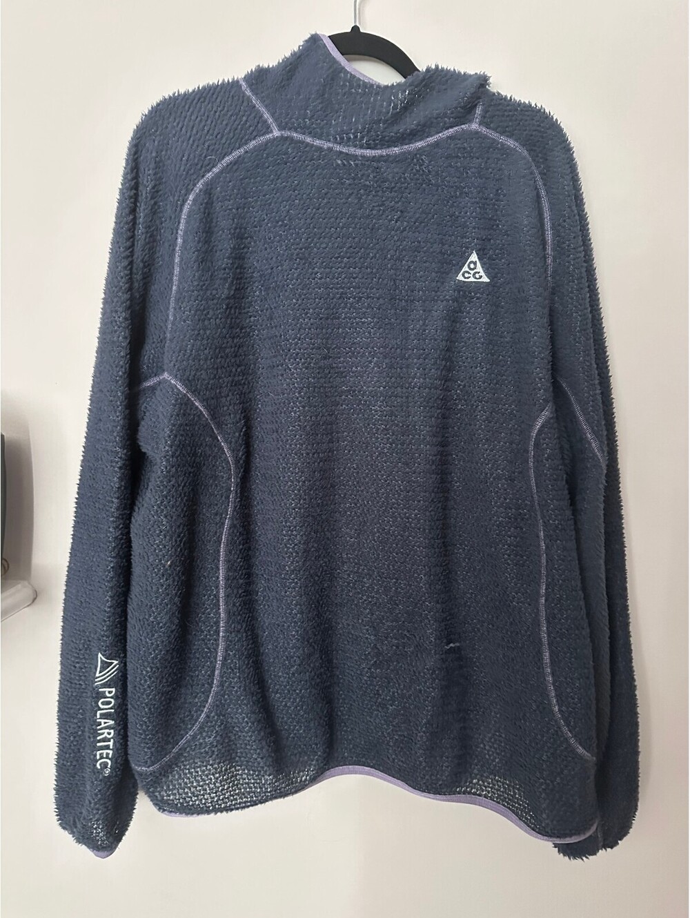 EUC Nike ACG Wolf Lichen Men's XL Mid-Layer Hoodie Top Thunder Blue DV9426-437